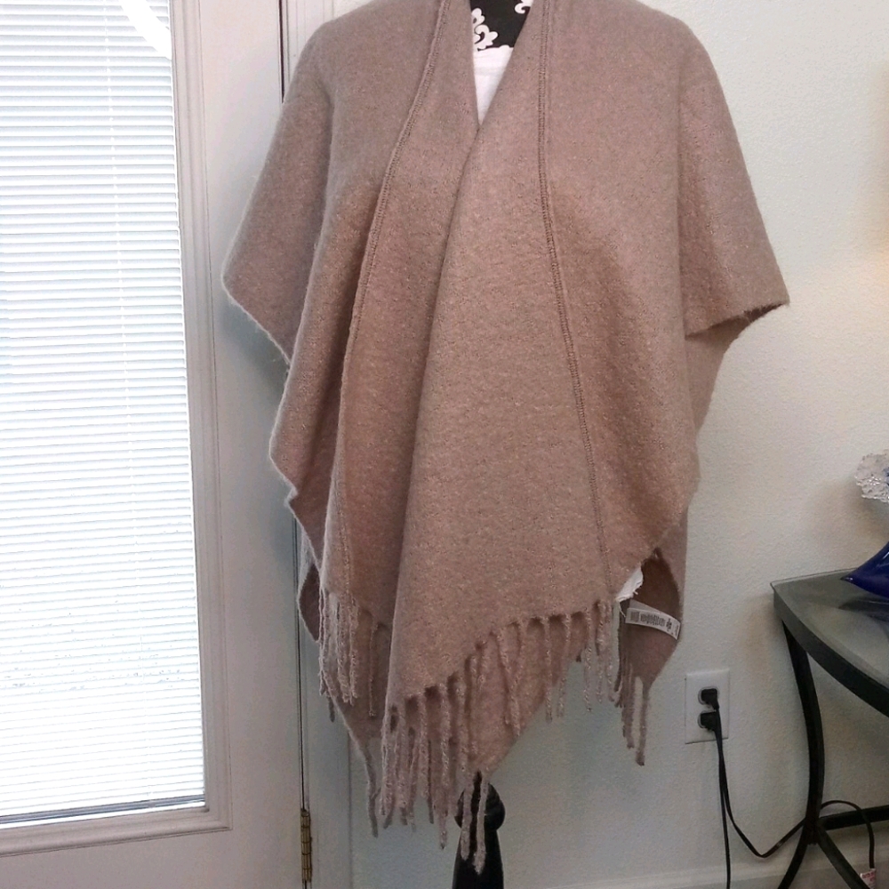 Fabulous Taupe Echo Wrap Casual Warm